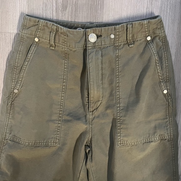 Rag and bone green high waisted cargo pant - Picture 4 of 5